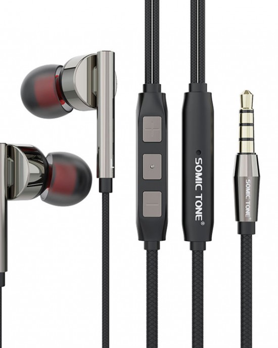 Factory Price SOMIC TONE S610 Wired Earphones Best Bass in-Ear Wired Headphones with Mic 3.5mm