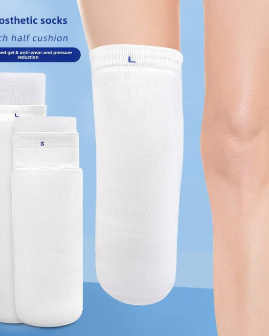 Artificial Limbs Parts Leg Silicone Sleeve Amputated Foot Gel Prosthetic Socks Legs Gel Liner Prosthetic Suspension Sleeve