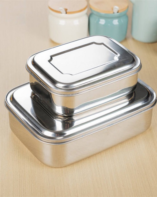 BMA Customized Logo Stainless Steel Food Storage Containers Kids Lunch Box