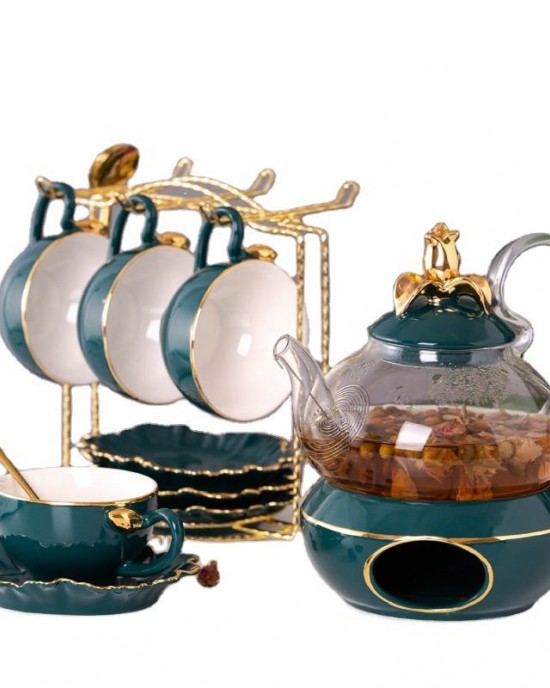 2022 NEW ceramic 15pcs coffee tea set JS-C1908D