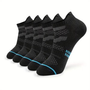 Muti Color Running Sport Ankle Men's Socks Cotton Low Cut Athletic White Black Mesh Breathable Socks for Men