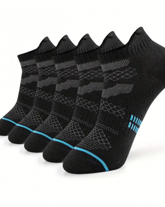 Muti Color Running Sport Ankle Men's Socks Cotton Low Cut Athletic White Black Mesh Breathable Socks for Men