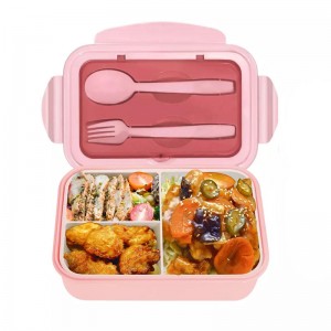 Wellfine Kids Divided Bento Lunch Box For Kids 3 Compartment Lunch Containers Easy Open School Lunch Containers For Girls Boys