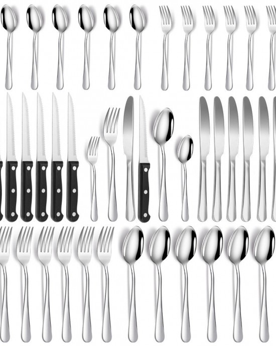 Western Tableware Knife Fork Spoon Steak Knife Set Stainless Steel Tableware Cutlery Set Tableware