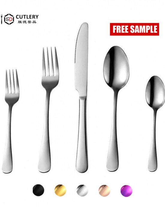 High Quality Restaurant Silverware Spoons Forks And Knife Cutlery Set Stainless Steel Flatware Set For Wedding