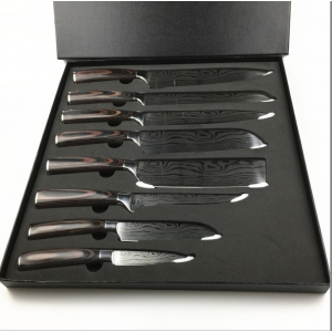 Cheapest Stainless Steel Knife Set with PAKKA Handles