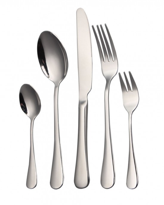 Fork Knife Set Hotel Stainless Steel Flatware Matte Modern Set Restaurant Stainless Steel Cutlery Fork Knife Set Silverware