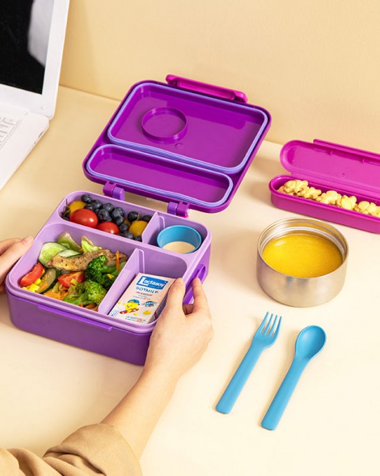 HAIXIN Plastic Multifunctional Kids Bento Lunch Box Sets With Bag