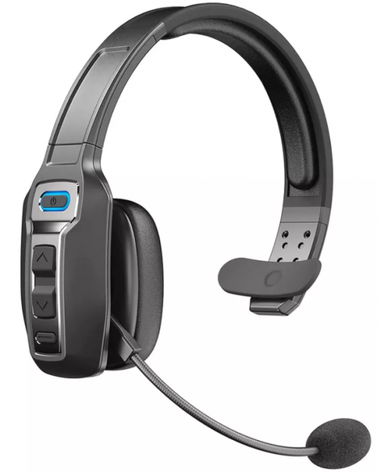 Wireless Headset with Noise Canceling&Mute Microphone for Cell Phones,On Ear Bluetooth Headphone for Trucker, Home Office, Skype