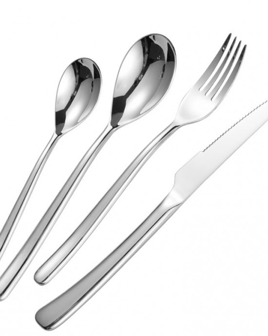 High Quality Food Grade 304 Stainless Steel Fork Knife And Spoon Home Steel Cutlery Flatware Silverware for Hotel Restaurant