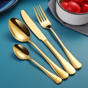 Factory Wholesale Silverware Set Mirror Polished Stainless Steel Flatware Cutlery Set Kitchen Utensil Set Knife Fork Spoon