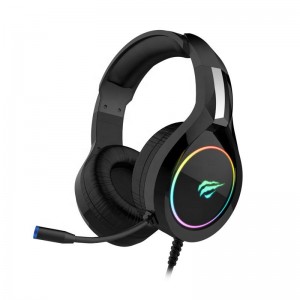 H2232D Havit 3.5MM Over-ear Headphone Headband Wired Auriculares Gamer Rgb Headset Headphones Gaming With Detachable Microphone