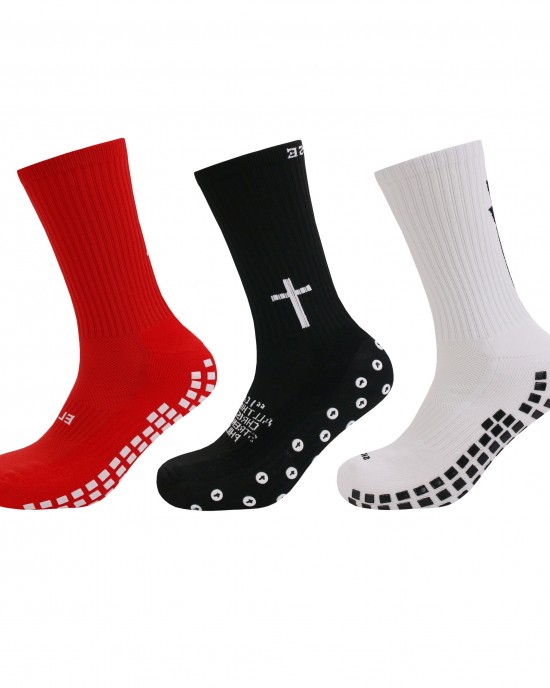 Custom Non Slip Athletic Soccer Socks Silicone Grip Football Socks