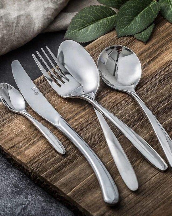 Popular Kitchenware Dessert Knife Sets Spoon and Fork Set Stainless Spoon for Hotel Restaurant Stainless Steel Cutlery Set