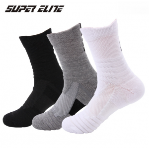 HF Sports Socks Solid-Color Anti-Slip Breathable Casual Style Crew Free Size Made Spandex Wholesale