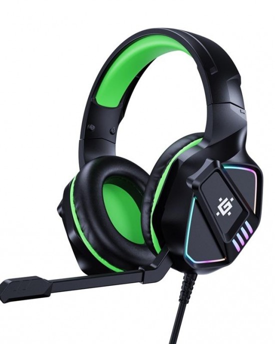 E24H86 Gaming Headset with Microphone, Wired RGB Rainbow Gaming Headphones for PS4/PS5/MAC/XBOX/Laptop